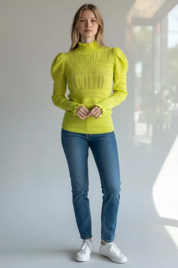 long sleeves fitted top