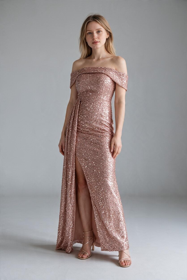 Shein Off-Shoulder Soiree Dress